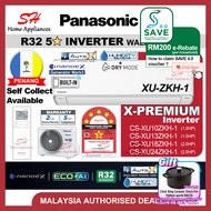 Panasonic X-PREMIUM XU R32 5-STAR Inverter Air-conditioner Aircond 1.0HP - 2.5HP (XU-ZKH series) R32