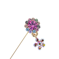 NEW COLOURFUL * W074 - Flower Pin Size  ( w x h )  :   50mm   x   14mm  -  { 2g }