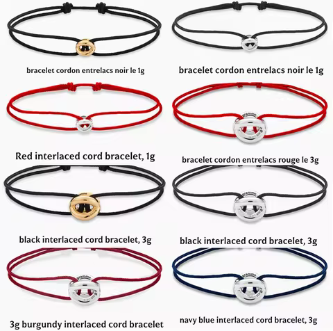 Bracelet en corde tressée 3g/1g le cadeau parfait pour votre petite amie votre femme ou une amie, en