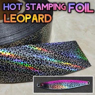 Hot Stamping Foil Hologram Transfer Leopard Motif