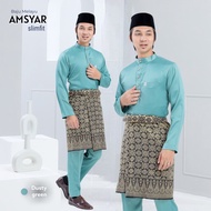 [Dusty Green] Baju Melayu Moden | Baju Melayu Slimfit byFarissa Boutique