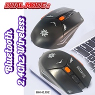 Bluetooth Wireless Mouse,Bluetooth Mouse BT 5.0/3.0 Wireless Mouse for Laptop 2.4G Computer Mouse Si
