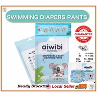 Aiwibi Premium Swimming Diaper Pants - Size L / XL / XXL / XXXL (AW20)/ Disposable Swimming Diapers