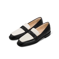 7or9 Womens Slip-On Loafers Flat Bottom Genuine Leather Comfortable round Toe Work Shoes Spring Summ