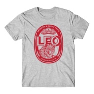 LEO BEER T SHIRT เสื้อยืด เบียร์ ลีโอ วินเทจ ผ้า COTTON 100% SIZE M-3XLS-5XL