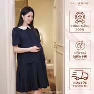 SACHIMOM Gown DRESS - CARLYN DRESS Pleated Office Gown