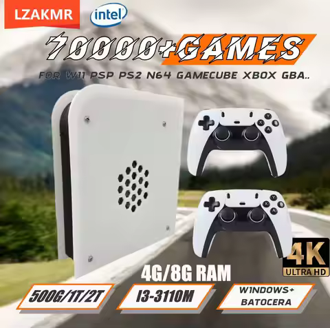 M15 60+Emulators 2T Retro Home Game Console Batocera I3-3110M 70000+Games For Wii PS2 PSP GameCube N