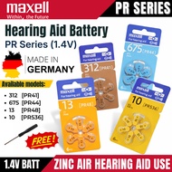 [GENUINE] GERMANY Maxell Zinc Hearing Aid Battery Bateri Alat Pendengaran 助听器电池 312 PR41 , 675 PR44 