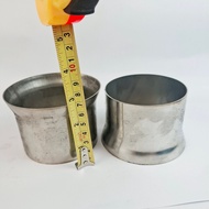 Exhaust pipe connector adapter or tailpipe 3.5 inch to 4 inch stainless steel 1 meter thick reducer 