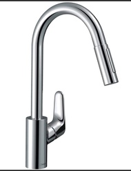 （2026年9月現貨）全新原廠hansgrohe Focus 水龍頭 Focus 240 #31815000 可抽拉式廚房可拉用冷熱水龍頭 德國製造 （另有沙鋼色 31815800 $2250）