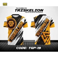 (SHENGJING)TRISKELION Brotherhood Sublimation T-shirt, Tau Gamma Phi Commemorative Jersey, Unisex Br