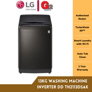 LG [AUTHORISED DEALER] 13KG WASHING MACHINE WITH INVERTER DIRECT DRIVE TH2113DSAK - LG WARRANTY MALA