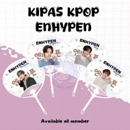 Kpop Shell Fan Reversible ENHYPEN Jake Jay Sunghoon Sunoo Jungwon Heeseung