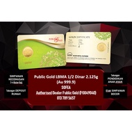 PUBLIC GOLD 1/2 DINAR