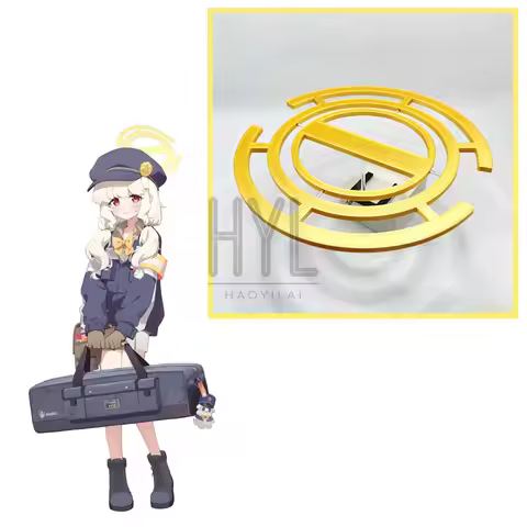 Game Blue Archive Aoba Utsumi Cosplay Halo Yellow Headdress For Women Men Halloween Carnival Party H