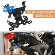 For  CB125R CB150R CB250R CB300R 2018-2024 License Plate Holder Frame with LED Light Motorcycle Acce