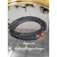 Chain of 3 Black Chicken Marbles Size 3.5mm Svip Inspected Goods