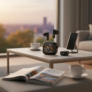 HTC NE40 AI Interpreter Bluetooth 6.0 Earbuds, HiFi Audio, Smart LED Screen, Noise Cancelling, Water