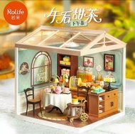 Rolife 午后甜茶下午茶 甜品店咖啡店餐廳  若态若來diy小屋超级商店世界  積木拼裝食玩模型玩具 DIY Afternoon tea cake dessert coffee shop mini