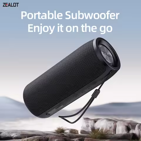 ZEALOT-S51 Portable Bluetooth Speaker Bass Powerful Wireless Subwoofer Waterproof Sound Box Support 