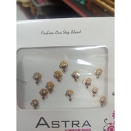 ASTRA GOLD AND SILVER STONE BINDI 12 BINDI/Sticker Pottu