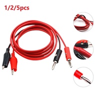 HODRD. 1/2/5PCS 3FT for Alligator Probe Test Cord Clip to Banana Plug Probe Cable