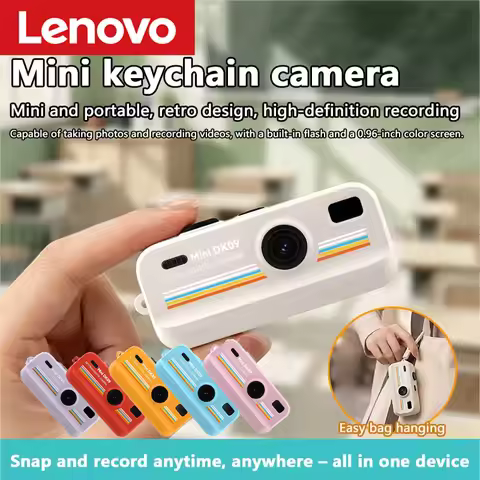 Lenovo 16X Zoom 2K HD Mini Digital Camera: Retro CCD Portable Perfect for Vlogging Keychain Camera S