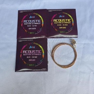 Dluxe One Set of Original Dluxe Acoustic Guitar Strings, Contents 7, Bonus Spare Strings, Number 1, 
