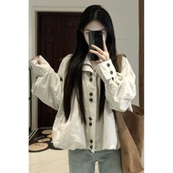 Korean style floral stand collarJacket for early fall women, new loose short coat for fall autumn ja