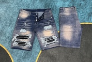 quần short jean nam xanh đen khóa kéo lệch thêu logo nhiều mẫu mới đẹpquần sọt bò jean nam ngắn giá