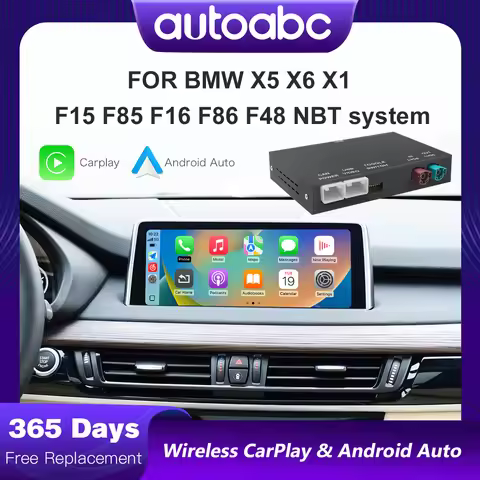 Wireless CarPlay Android Auto Decoder Module For BMW NBT X5 F15 F85 G05 X6 F16 F86 G06 X1 F48 F49 Wi