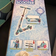 冰雪奇緣滑板車閃光輪摺疊款