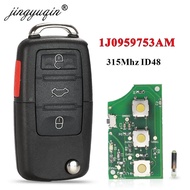 jingyuqin 1J0959753AM Car Remote Key for VW Beetle Golf Passat Jetta 315Mhz ID48 1J0 959 753 AM 5FA0