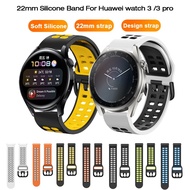[HOT JUXXKWIHGWH 514] 22มม. ซิลิโคนเข้ากันได้กับ Huawei Watch 3 Pro 48มม. /Huawei Watch 3 46มม. /Huawei Gt3 46มม./Gt3 Runner Band สายซิลิโคน