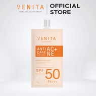 ครีมกันแดดเวนิต้า Venita Anti-Acne Care Sunscreen SPF50/PA+++ plus ขนาด 10 ml