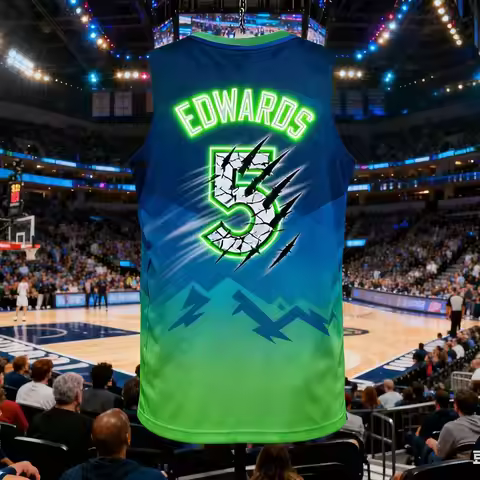 MENS ANTHONY EDWARDS 3D AI EDITION BASKETBALL VEST #5 USA BASKETBALL TOPS YOUTH TRAINING BREATHABLE 