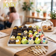 {JOEY Dessert Platter} Party Box Triple Combo #5 - Mini Puffs /Swiss Rolls/Brownies