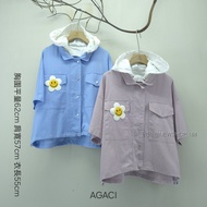 Genuine Korean Women's Clothing With Coupon M6-5-155 Detachable Hood Shirt Jacket 3817491805 3817491