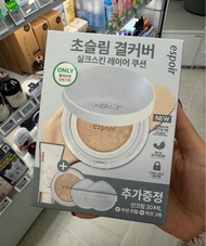 Olive Young 藥妝店🔥7色號 ✅ 韓國 Espoir silk skin layer foundation cushion +base set 最新款啞光超級絲滑遮瑕氣墊粉餅套裝▫️每盒正裝