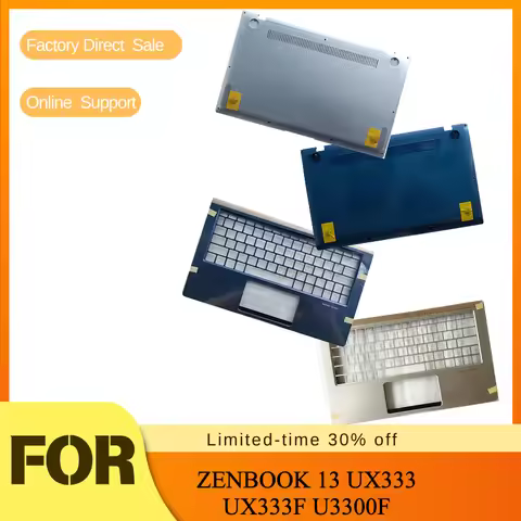 Laptop Upper Lower Cover Palm Rest Keyboard Frame Bottom Shell Back Case For ASUS ZENBOOK 13 UX333 U