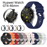 For Huawei Watch GT4 46mm strap case tempered glass screen protector USB Cable  charger dock smart watch band straps