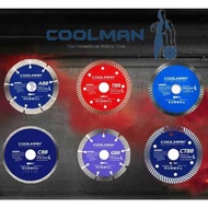 Coolman 4" Diamond Cutter / Cutting Disc - G88 / I88 / F88 / T88 / C88 / A88 |PEMOTONG DISC