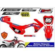 Mini Trail CRF 110 Full Body Striping Sticker Free Custom Mini Trail CRF 110 Fullbody Sticker