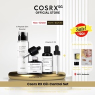 Free 92 Cream+Mask - Cosrx 23%RX-Oil Control(Niacinamide 20ml + Vitamin C 23%+6 Peptide Serum 150ml)