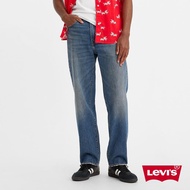Levis 男款 568寬鬆版直筒牛仔褲 / 精工中藍染水洗 熱賣單品