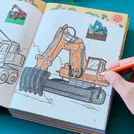 buku mewarna kanak kanak coloring book buku mewarna Buku mewarna kereta, kereta kejuruteraan kanak-k