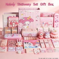 Sanrio Cute Kuromi Stationery Set Gift Box Sanrio School Supplies for Kids Student Reward Giveaway
