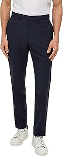 BLACK LABEL s.O Ultimate: Suit Trousers Made of Highly Elastic Virgin Wool Mix, Blue 5952, 44W