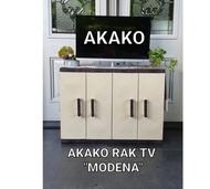 RAK TV MODENA AKAKO KACA + LACI MINIMALIS ELEGANT