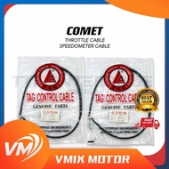 COMET 125R THROTTLE CABLE / SPEEDOMETER CABLE (CONTROL CABLE) TAG